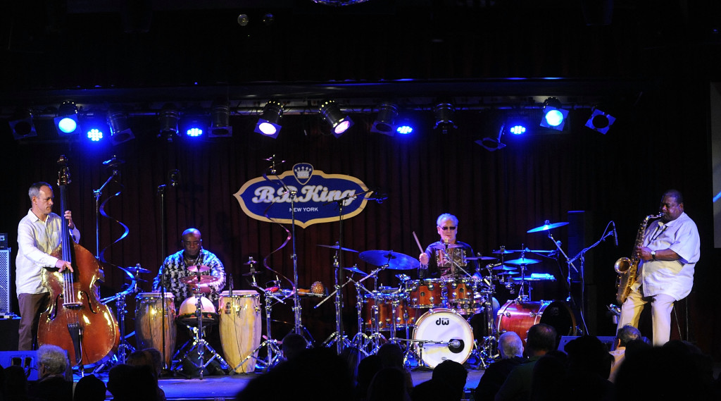 NEW YORK, NY - JUNE 18:  Ginger Baker, Abass Dodoo, Pee Wee Ellis and Alec Dankworth Performs Jazz Confusion Featuring Pee Wee Ellis, Alec Dankworth & Abass Dodoo at BB King on June 18, 2015 in New York, New York.  (Photo by Bobby Bank/WireImage) *** Local Caption *** Ginger Baker; Pee Wee Ellis; Abass Dodoo; Alec Dankworth